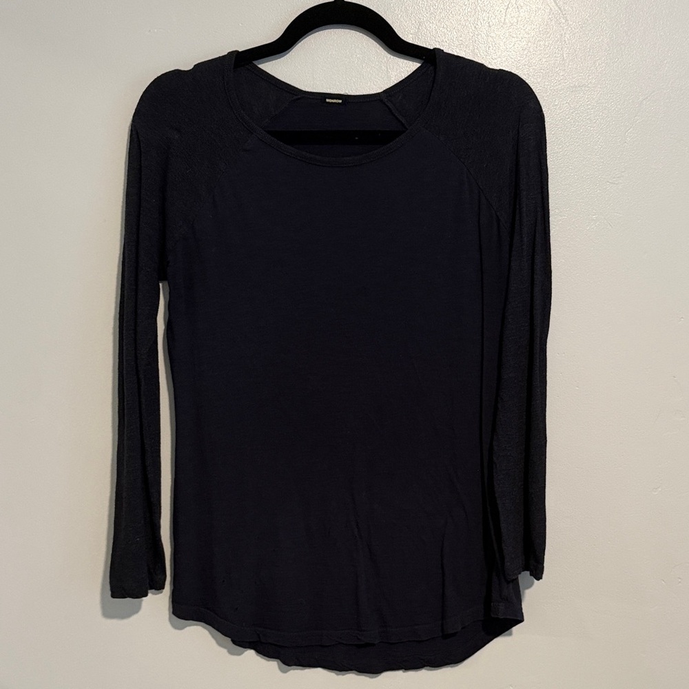 Monrow Dark Long Sleeve Top